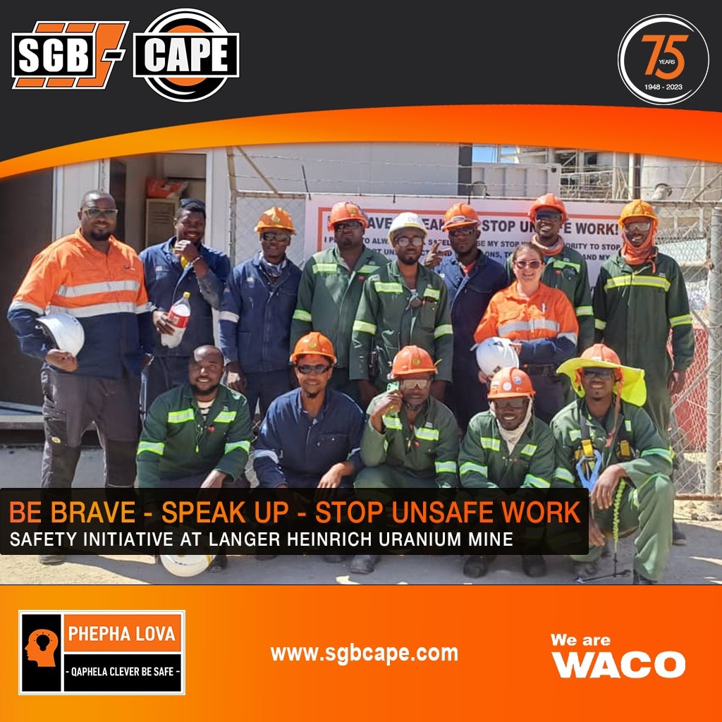 BE BRAVE. SPEAK UP. STOP UNSAFE WORK.